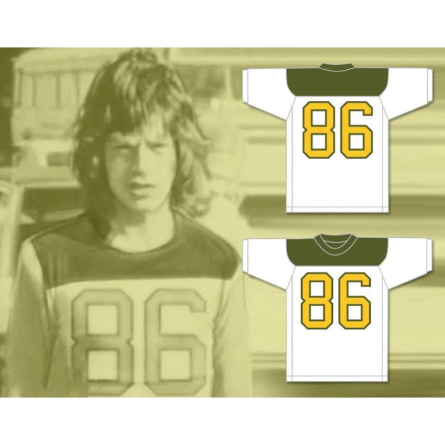 CUSTOM ANY Name Number MICK JAGGER 86 WHITE FOOTBALL JERSEY Top Stitched S-6XL
