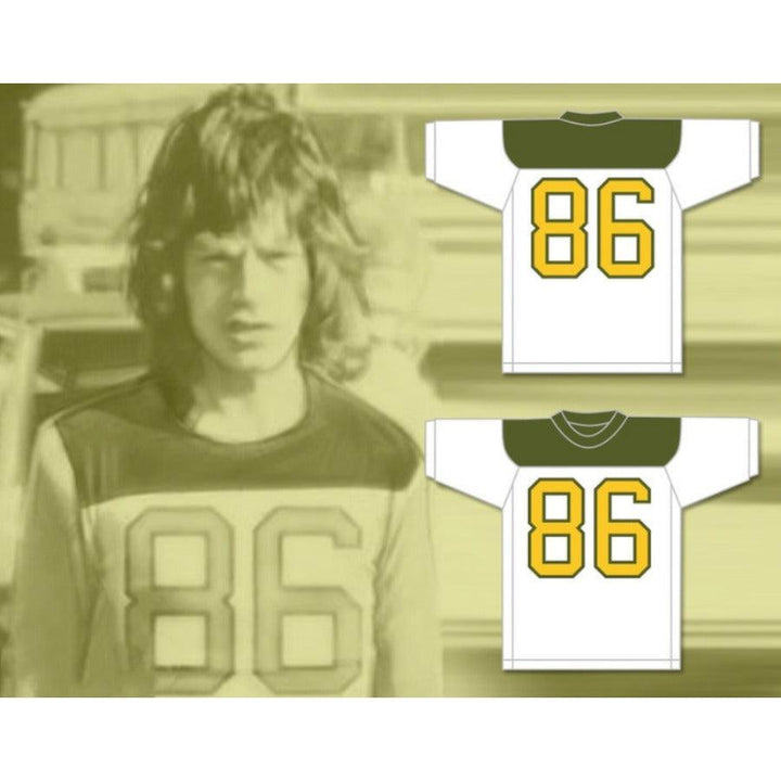 CUSTOM ANY Name Number MICK JAGGER 86 WHITE FOOTBALL JERSEY Top Stitched S-6XL