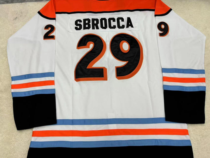 Custom Any Name Number SANDRO SBROCCA 29 SAN DIEGO GULLS WHITE HOCKEY JERSEY Top Stitched S-6XL