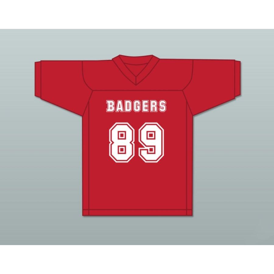 CUSTOM ANY Name Number FAT JACK 89 PUTNAM BADGERS HIGH SCHOOL RED Football Jersey Top Stitched S-6XL