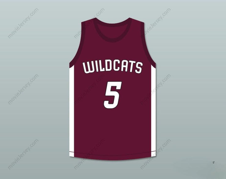 CUSTOM ANY Name Number PATRICK MAHOMES 5 WHITEHOUSE HIGH SCHOOL WILDCATS MAROON BASKETBALL JERSEY 2 Top Stitched S-6XL