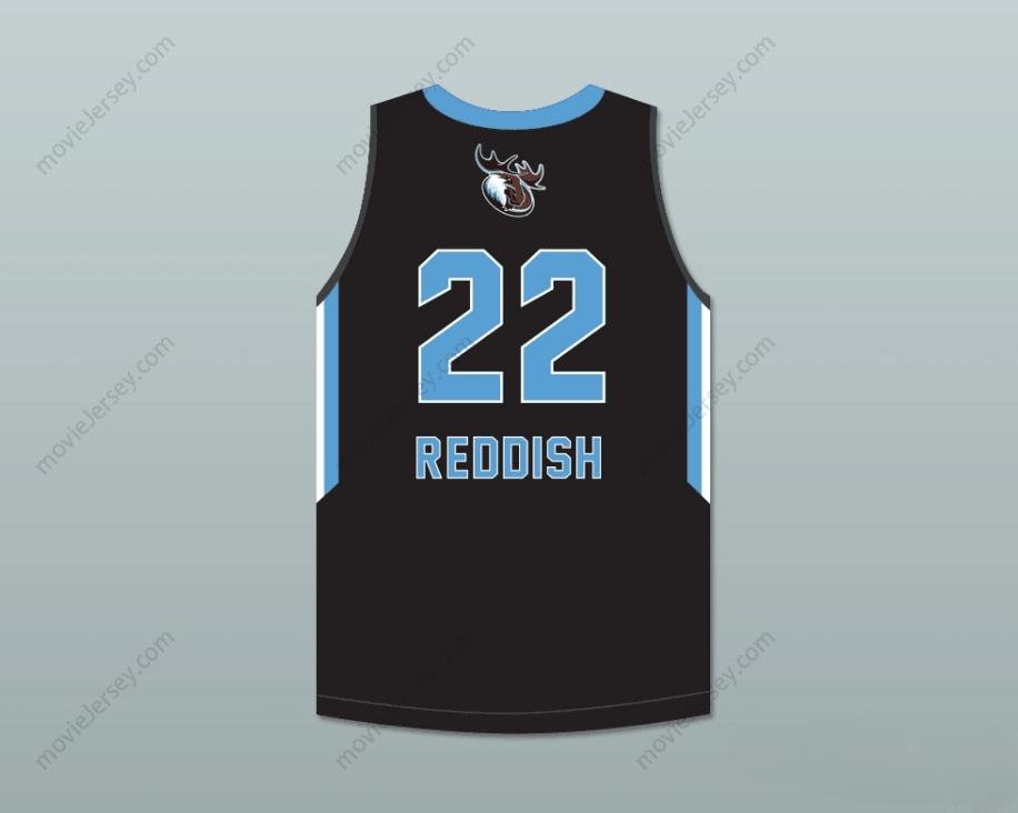 CUSTOM ANY Name Number CAM REDDISH 22 WESTTOWN SCHOOL MOOSE BLACK BASKETBALL JERSEY 2 Top Stitched S-6XL