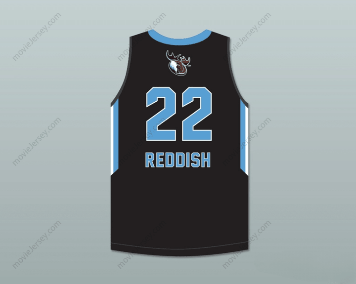 CUSTOM ANY Name Number CAM REDDISH 22 WESTTOWN SCHOOL MOOSE BLACK BASKETBALL JERSEY 2 Top Stitched S-6XL