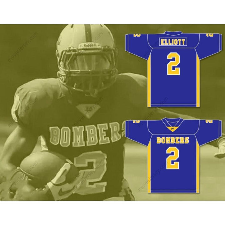 CUSTOM ANY Name Number EZEKIEL ELLIOTT 2 JOHN BURROUGHS SCHOOL BOMBERS FOOTBALL JERSEY Top Stitched S-6XL