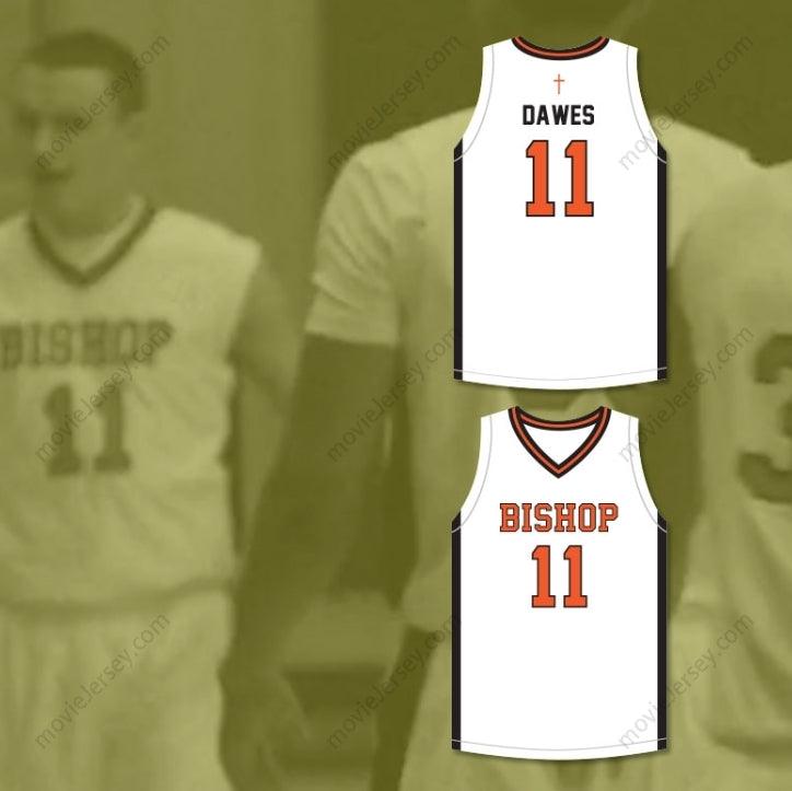 CUSTOM ANY Name Number KENNY DAWES 11 BISHOP HAYES TIGERS WHITE BASKETBALL JERSEY THE WAY BACK Top Stitched S-6XL