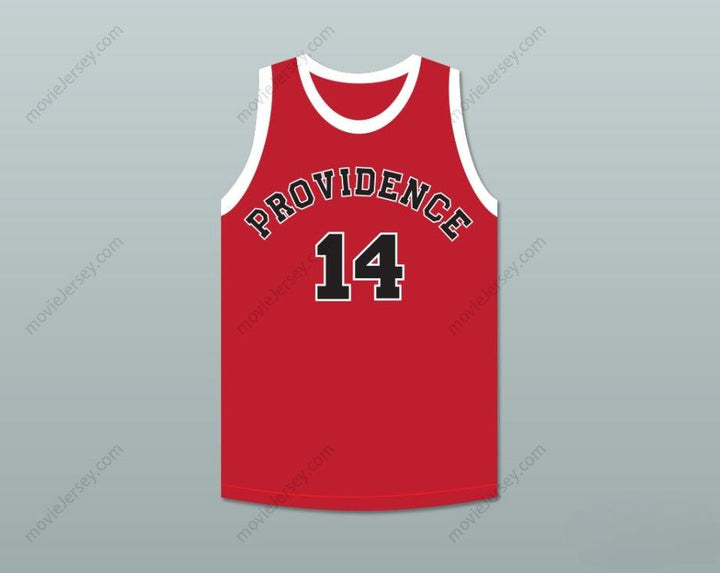 CUSTOM ANY Name Number GEORGE NOSTRAND 14 PROVIDENCE STEAMROLLERS RED BASKETBALL JERSEY 1 Top Stitched S-6XL