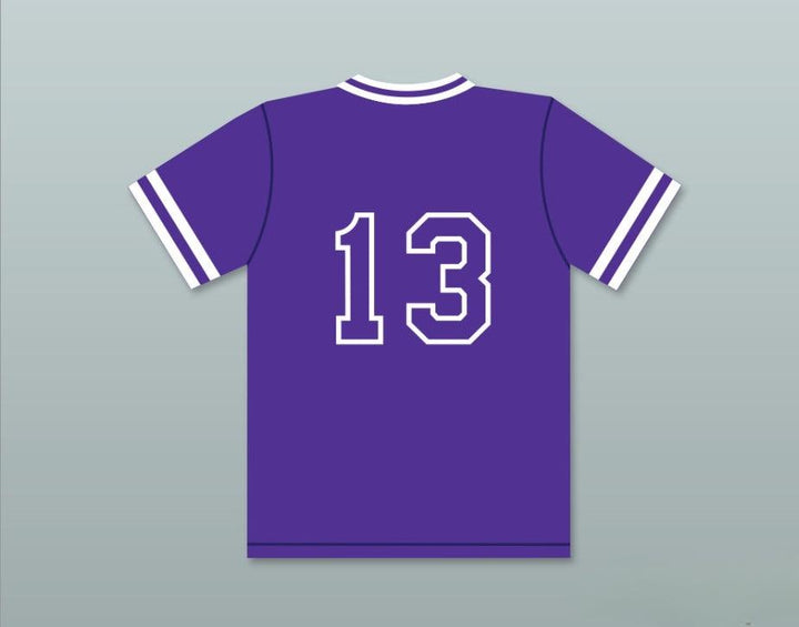 Custom Any Name Number MIKE PIAZZA 13  AREA HIGH SCHOOL PHANTOMS PURPLE BASEBALL JERSEY 1 Top Stitched S-6XL