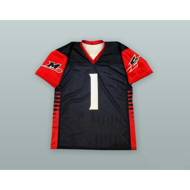 CUSTOM ANY Name Number MEMPHIS EXPRESS 1 BLACK Football Jersey Top Stitched S-6XL