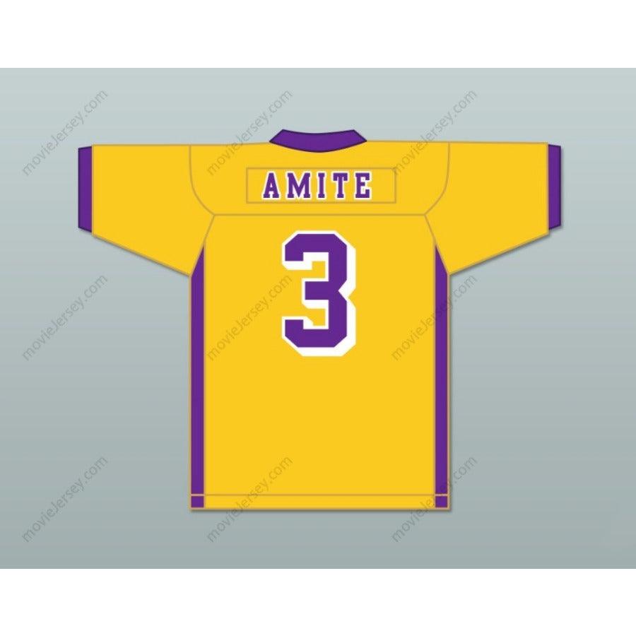 CUSTOM ANY Name YELLOW GOLD DEVONTA SMITH 3 AMITE HIGH MAGNET SCHOOL Football Jersey Top Stitched S-6XL