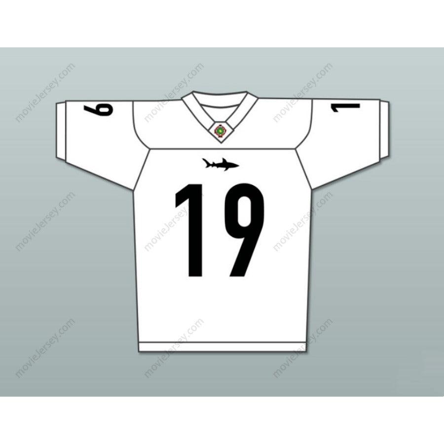 CUSTOM ANY Name Number JACK CAP ROONEY 19 MIAMI SHARKS Football Jersey Top Stitched S-6XL