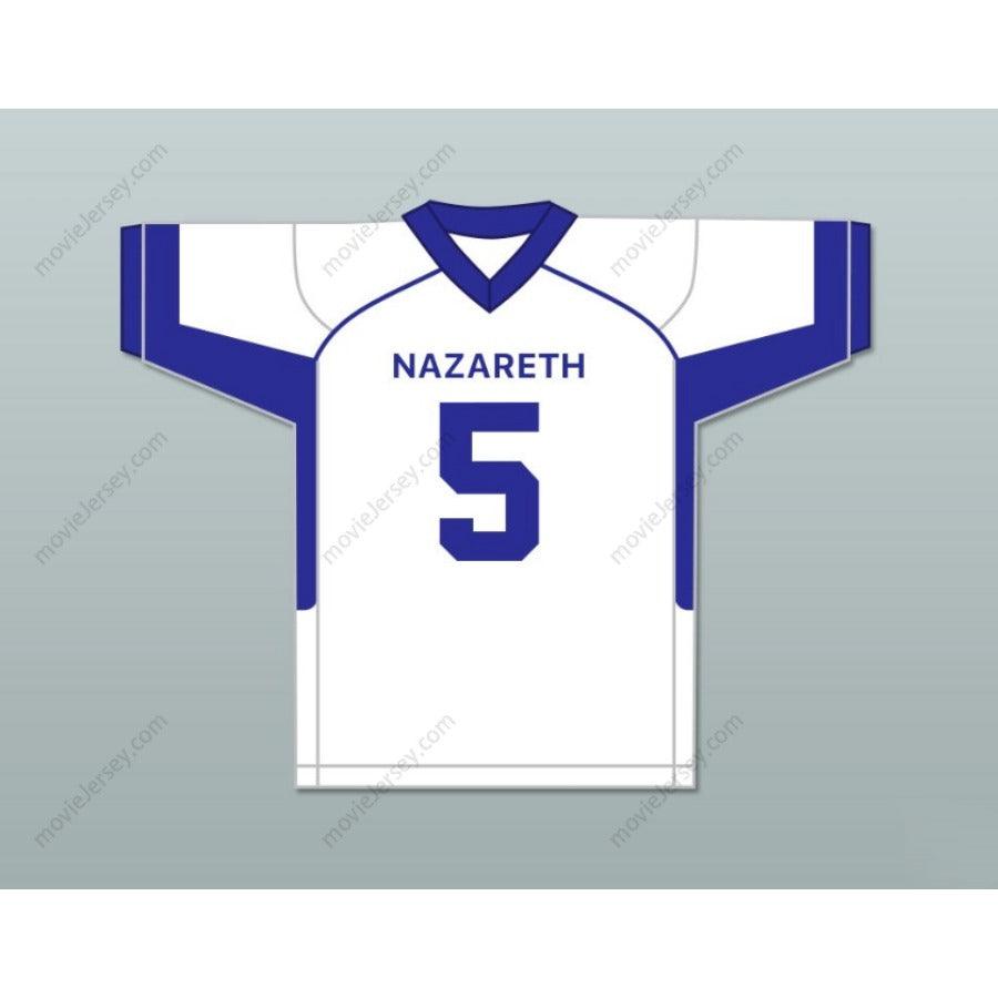 CUSTOM ANY Name Number JAHAN DOTSON 5 NAZARETH AREA HIGH SCHOOL BLUE  Football Jersey Top Stitched S-6XL
