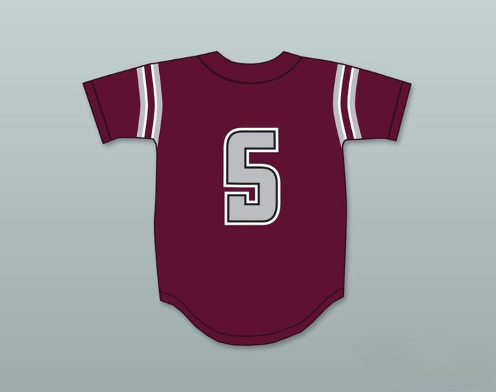 Custom Any Name Number MADISON BUMGARNER 5   HIGH SCHOOL SPARTANS MAROON BASEBALL JERSEY 1 Top Stitched S-6XL