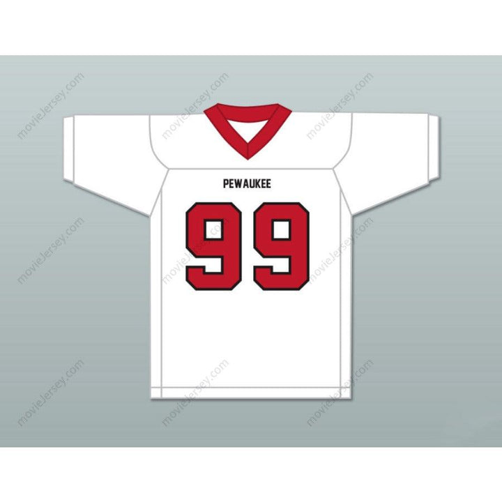 CUSTOM ANY Number WHITE JJ WATT 99 HIGH SCHOOL PIRATES FOOTBALL JERSEY