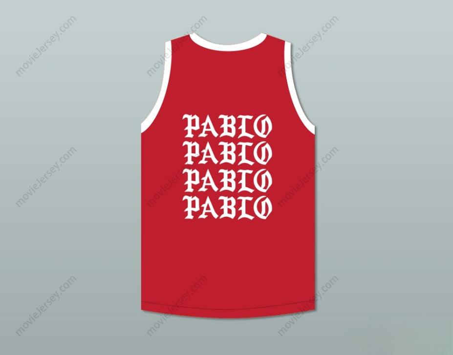 CUSTOM ANY Name Number PABLO ESCOBAR I FEEL LIKE PABLO RED BASKETBALL JERSEY Top Stitched S-6XL