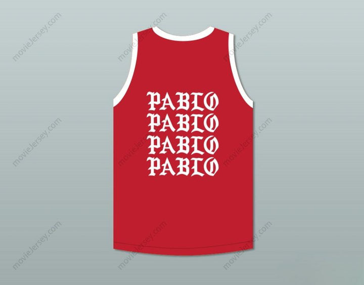 CUSTOM ANY Name Number PABLO ESCOBAR I FEEL LIKE PABLO RED BASKETBALL JERSEY Top Stitched S-6XL