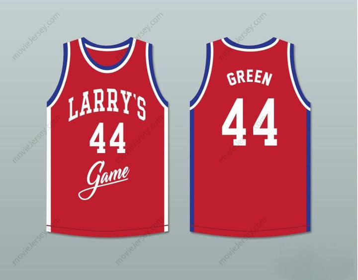 CUSTOM ANY Name Number SIDNEY GREEN 44 LARRY'S GAME RED BASKETBALL JERSEY 1988 CHARITY EVENT Top Stitched S-6XL