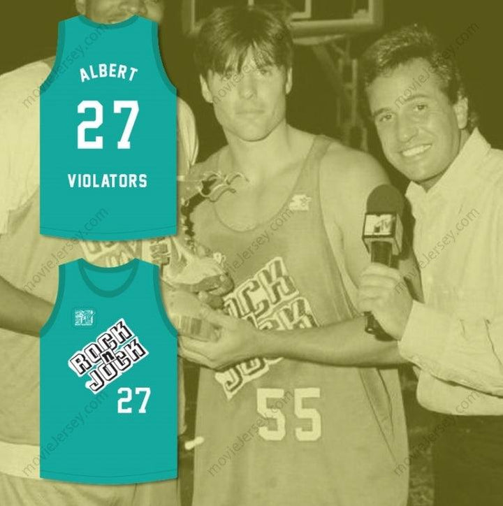 CUSTOM ANY Name Number STEVE ALBERT 27 VIOLATORS BASKETBALL JERSEY 3RD ANNUAL ROCK N' JOCK B-BALL JAM 1993 Top Stitched S-6XL