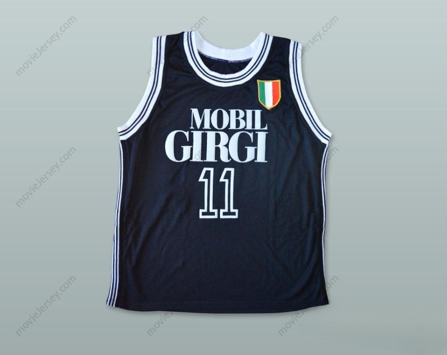 CUSTOM ANY Name Number DINO MENEGHIN 11 MOBILGIRGI VARESE BASKETBALL JERSEY Top Stitched S-6XL