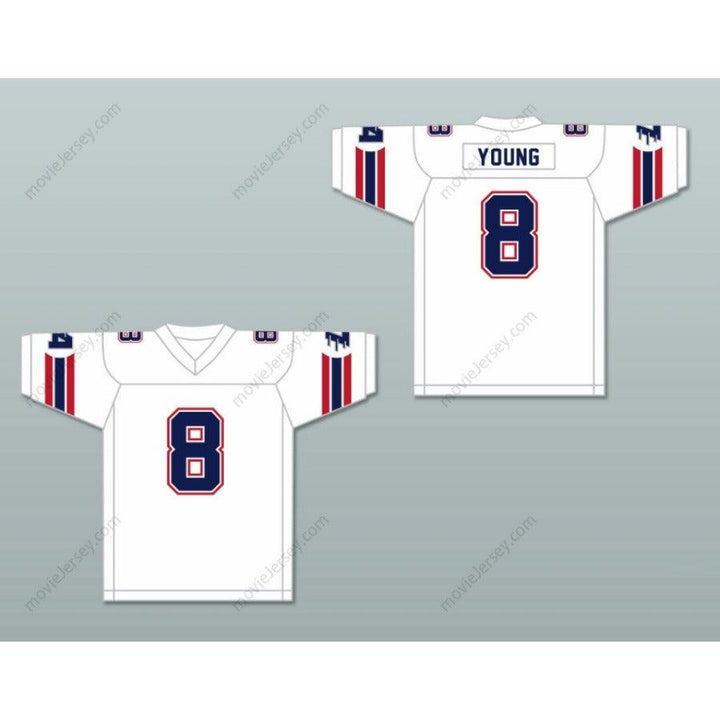CUSTOM ANY Name Number 1985 USFL STEVE YOUNG 8 LOS ANGELES EXPRESS ROAD Football Jersey Top Stitched S-6XL
