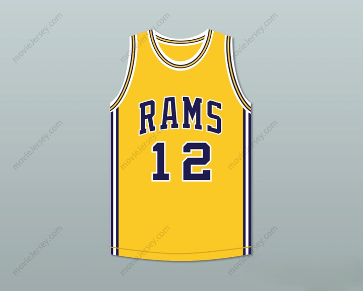 CUSTOM ANY Name Number JOE MONTANA 12 RINGGOLD HIGH SCHOOL RAMS YELLOW BASKETBALL JERSEY Top Stitched S-6XL