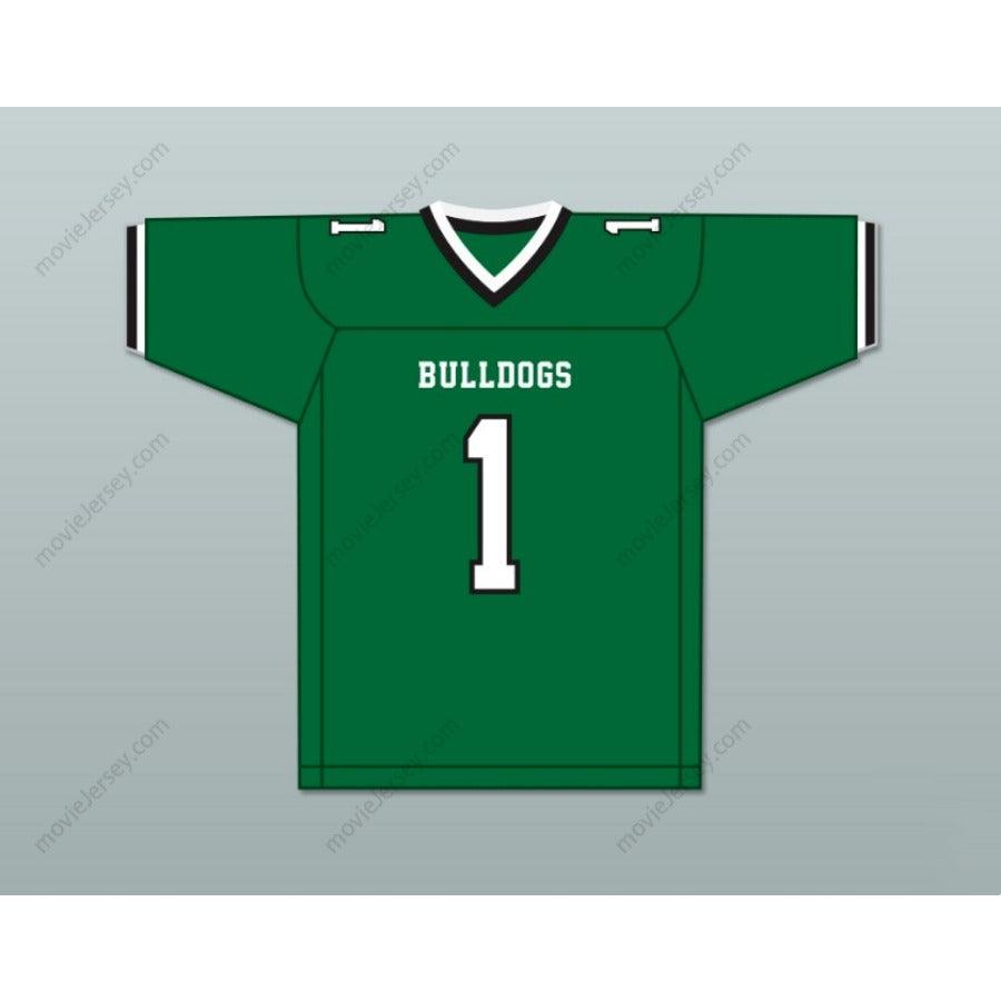 CUSTOM ANY Name Number JEREMY RUCKERT 1 LINDENHURST SENIOR HIGH SCHOOL BULLDOGS Football Jersey Top Stitched S-6XL