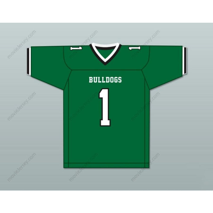 CUSTOM ANY Name Number JEREMY RUCKERT 1 LINDENHURST SENIOR HIGH SCHOOL BULLDOGS Football Jersey Top Stitched S-6XL
