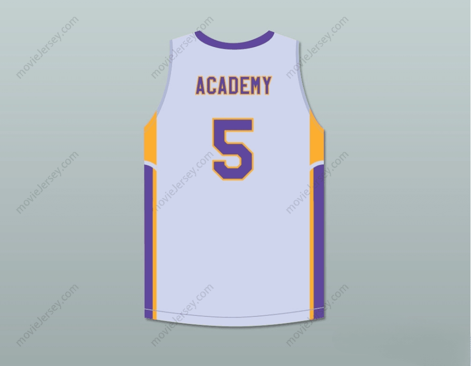 CUSTOM ANY Name Number R.J. BARRETT 5  ACADEMY  GRAY BASKETBALL JERSEY Top Stitched S-6XL
