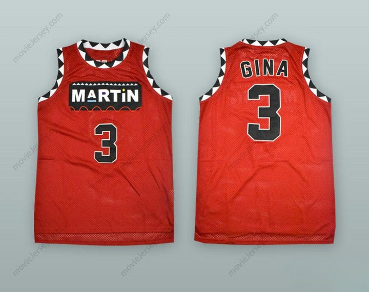 CUSTOM ANY Name Number GINA WATERS-PAYNE 3 MARTIN RED BASKETBALL JERSEY Top Stitched S-6XL