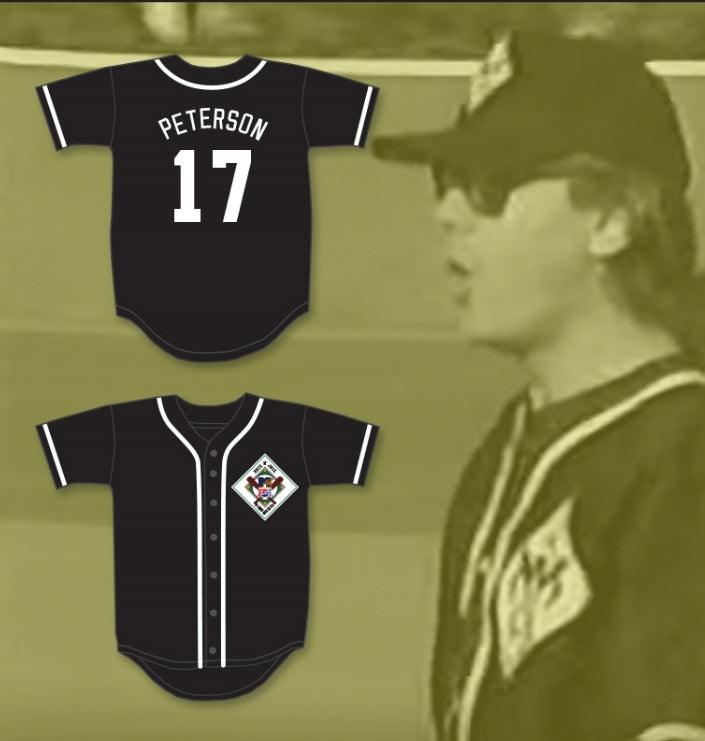 Custom Any Name Number TOM PETERSON 17 AARDVARKS BASEBALL JERSEY 1ST ANNUAL ROCK N' JOCK DIAMOND DERBY Top Stitched S-6XL