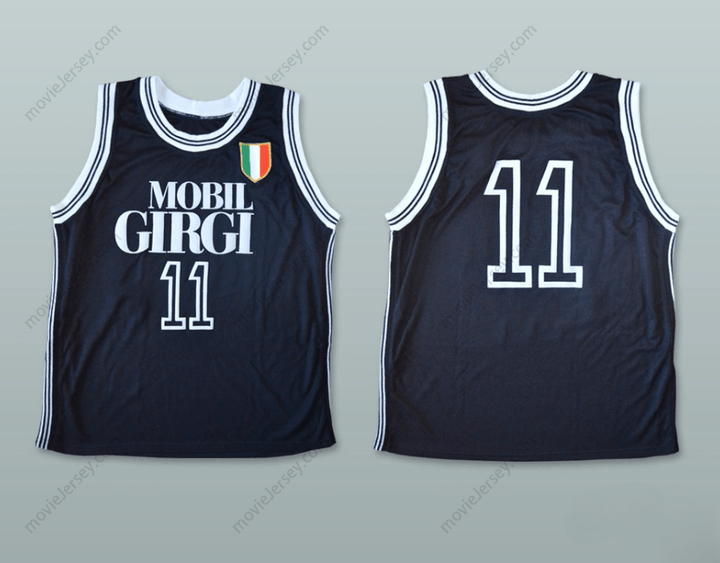 CUSTOM ANY Name Number DINO MENEGHIN 11 MOBILGIRGI VARESE BASKETBALL JERSEY Top Stitched S-6XL