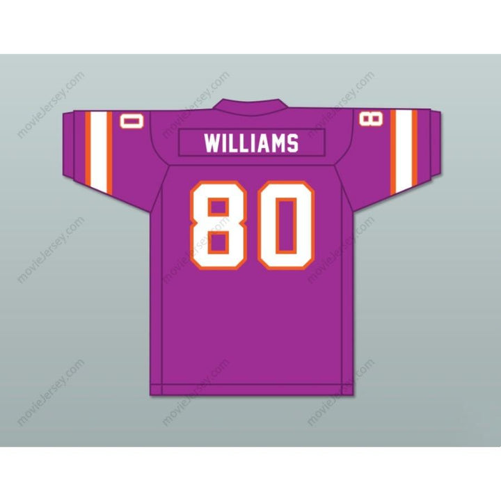 CUSTOM ANY Name Number 1974-75 WFL DAVE WILLIAMS 80 SOUTHERN CALIFORNIA SUN ROAD Football Jersey Top Stitched S-6XL
