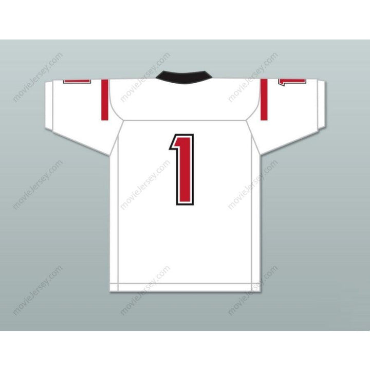 CUSTOM ANY Name Number KYLER GORDON 1 ARCHBISHOP MURPHY HIGH SCHOOL WILDCATS WHITE Football Jersey Top Stitched S-6XL