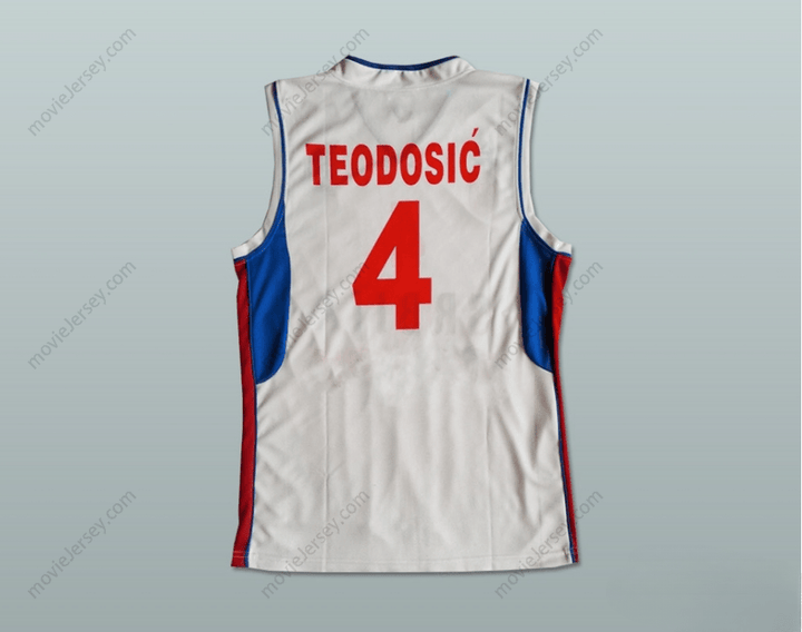 CUSTOM ANY Name Number MILOS TEODOSIC 4 SERBIA BASKETBALL JERSEY STITCH SEWN Top Stitched S-6XL