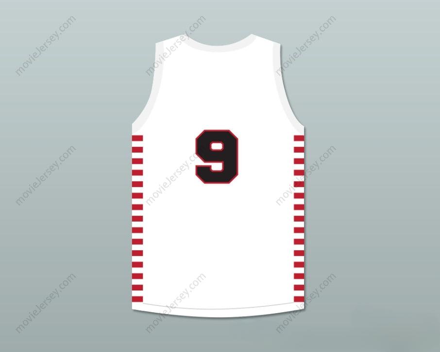 CUSTOM ANY Name Number BOB HUBBARD 9 PROVIDENCE STEAMROLLERS WHITE BASKETBALL JERSEY 1 Top Stitched S-6XL