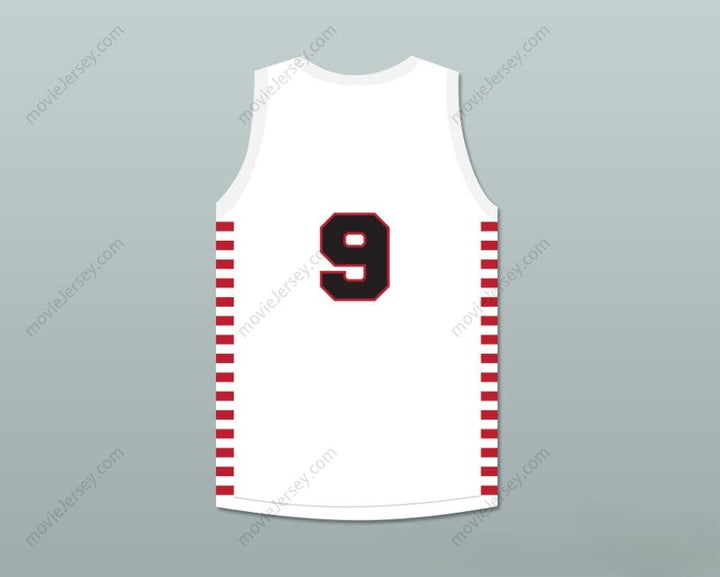 CUSTOM ANY Name Number BOB HUBBARD 9 PROVIDENCE STEAMROLLERS WHITE BASKETBALL JERSEY 1 Top Stitched S-6XL