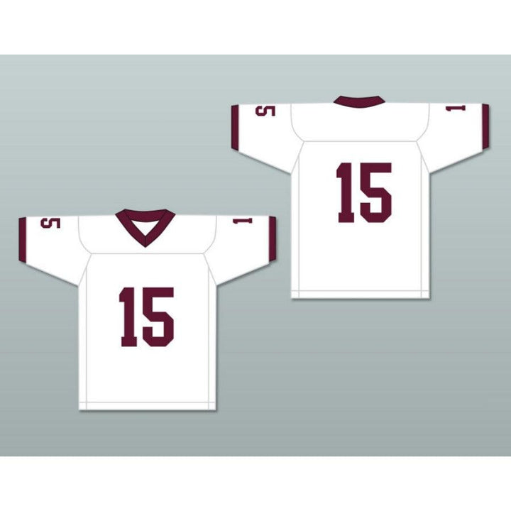 CUSTOM ANY Name Number WHITE PLAYER 15 BRISTOL CENTRAL RAMS MAROON Football Jersey Top Stitched S-6XL