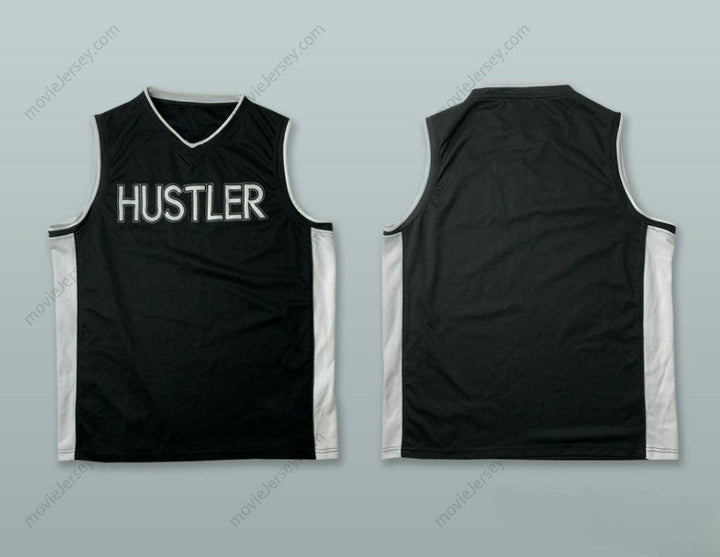 CUSTOM ANY Name Number HUSTLER BLACK BASKETBALL JERSEY Top Stitched S-6XL