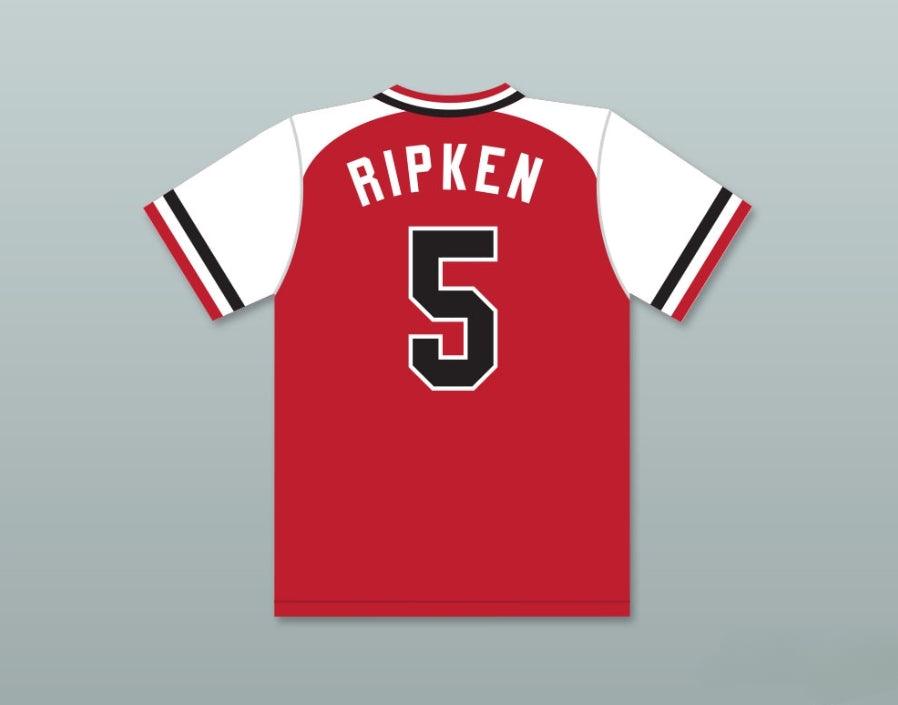 Custom Any Name Number CAL RIPKEN JR. 5  RED WINGS HOME BASEBALL JERSEY Top Stitched S-6XL