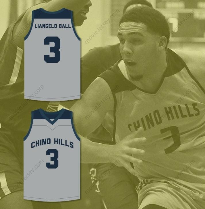 CUSTOM ANY Name Number LIANGELO BALL 3   HUSKIES GRAY BASKETBALL JERSEY Top Stitched S-6XL