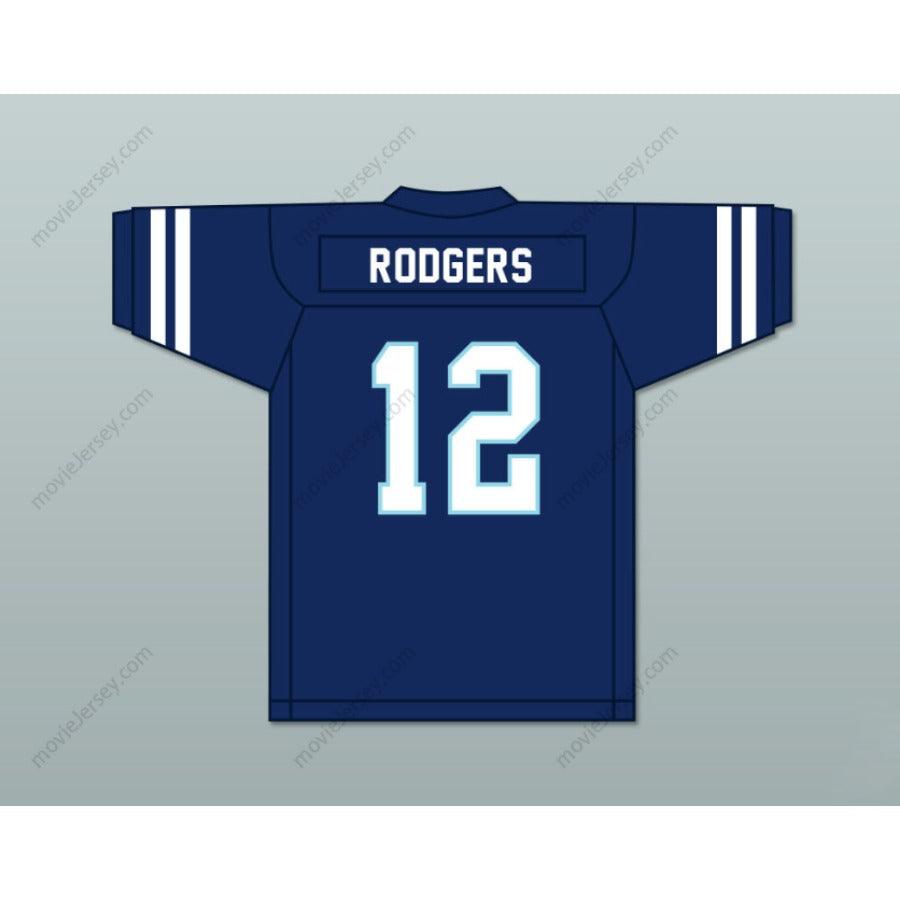 CUSTOM ANY Name Number AARON RODGERS 12 PLEASANT VALLEY HIGH SCHOOL VIKINGS WHITE FOOTBALL JERSEY Top Stitched S-6XL