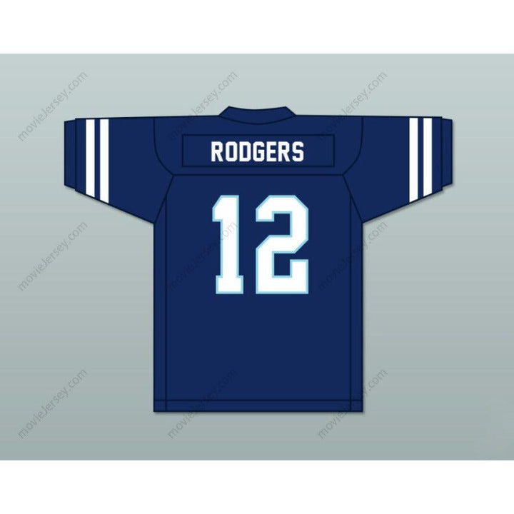 CUSTOM ANY Name Number AARON RODGERS 12 PLEASANT VALLEY HIGH SCHOOL VIKINGS WHITE FOOTBALL JERSEY Top Stitched S-6XL