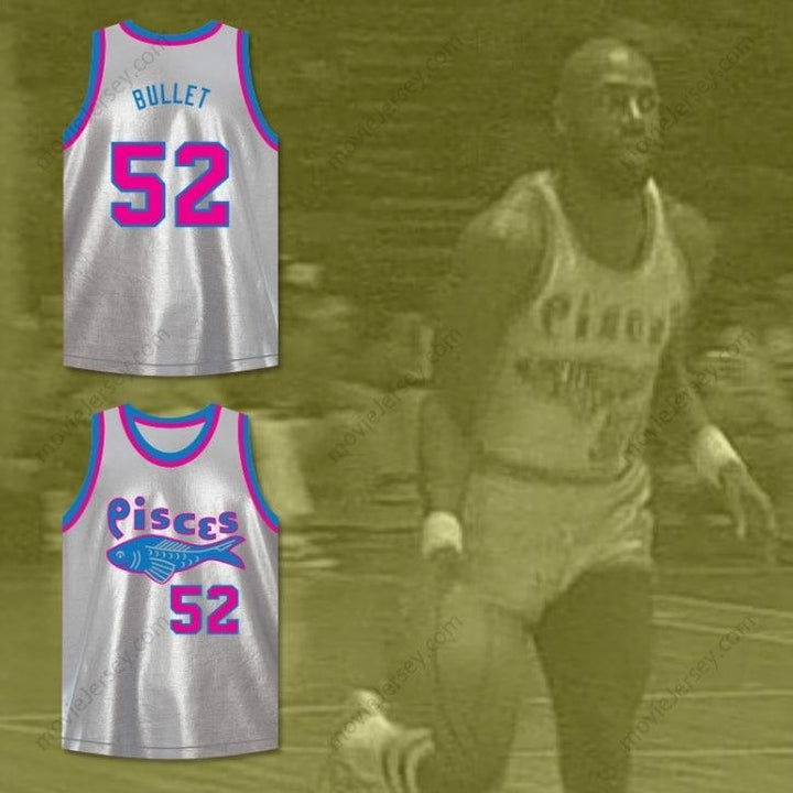 CUSTOM ANY Name Number BULLET HAINES 52  PISCES BASKETBALL JERSEY THE FISH THAT SAVED  Top Stitched S-6XL