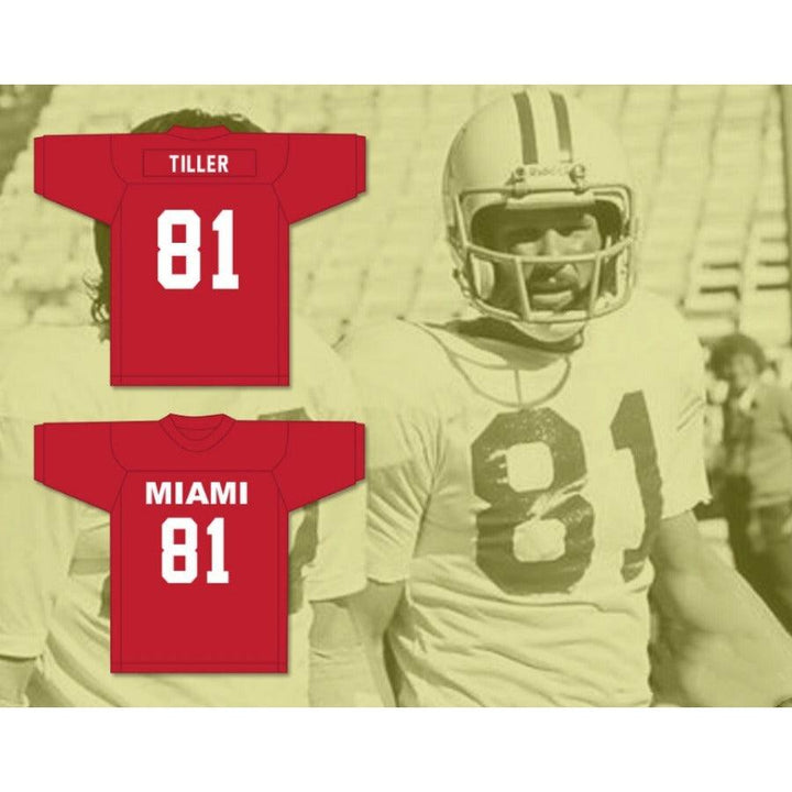 CUSTOM ANY Name Number MARVIN SHAKE TILLER 81 MIAMI Football Jersey Top Stitched S-6XL