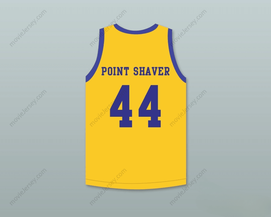 CUSTOM ANY Name Number ANTHONY C HALL TONY THE POINT SHAVER 44   YELLOW BASKETBALL JERSEY WITH BLUE CHIPS PATCH Top Stitched S-6XL