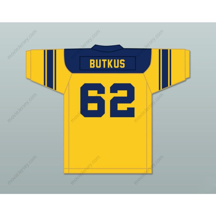 CUSTOM ANY Name Number DICK BUTKUS 62 CHICAGO VOCATIONAL HIGH SCHOOL NAVY BLUE FOOTBALL JERSEY Top Stitched S-6XL