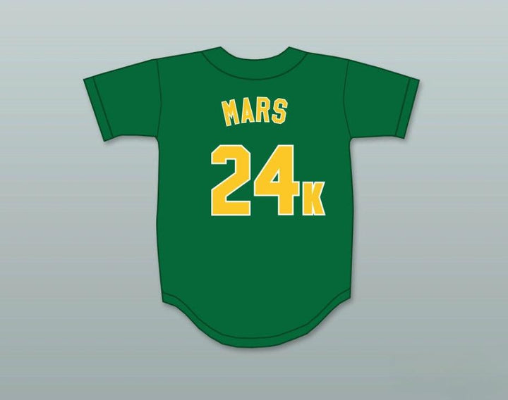 Custom Any Name Number MARS 24K HOOLIGANS GREEN BASEBALL JERSEY Top Stitched S-6XL
