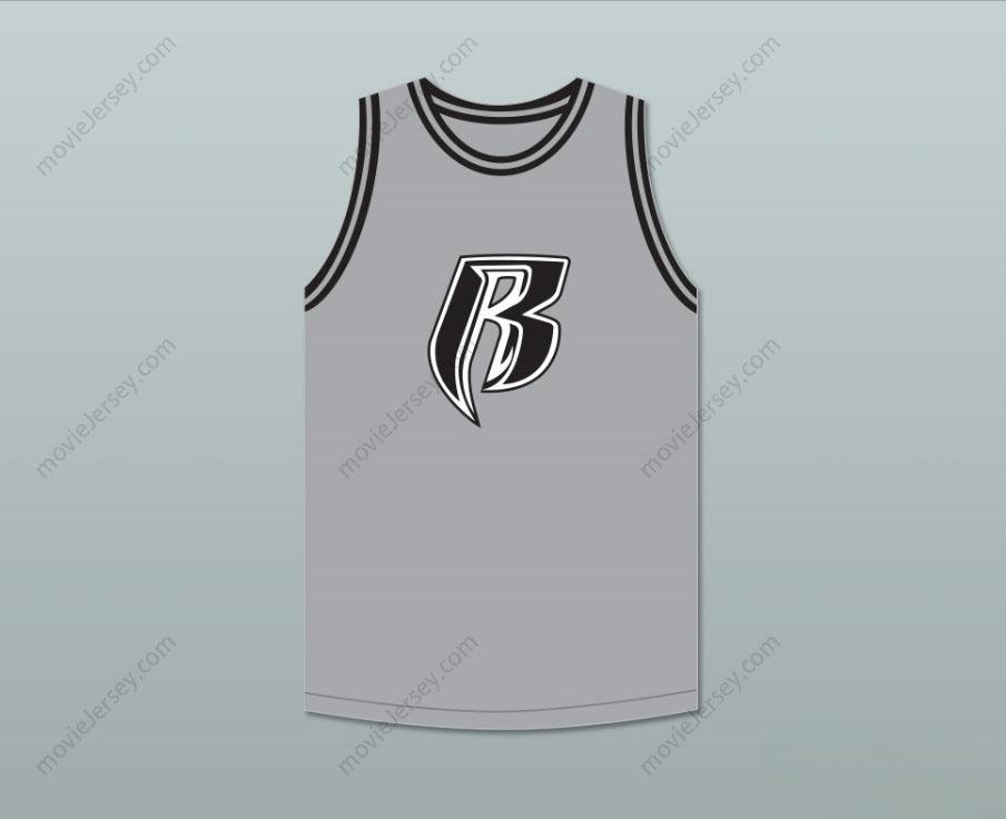 CUSTOM ANY Name Number DMX 84 ROUGH RYDERS GRAY BASKETBALL JERSEY 1 Top Stitched S-6XL