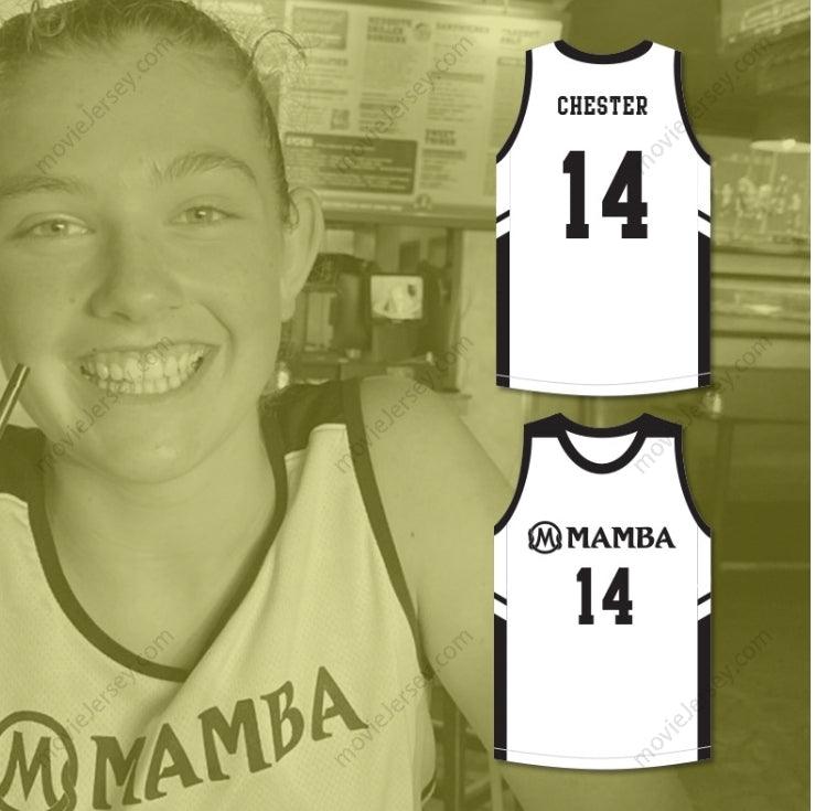 CUSTOM ANY Name Number PAYTON CHESTER 14 MAMBA BALLERS WHITE BASKETBALL JERSEY VERSION 2 Top Stitched S-6XL