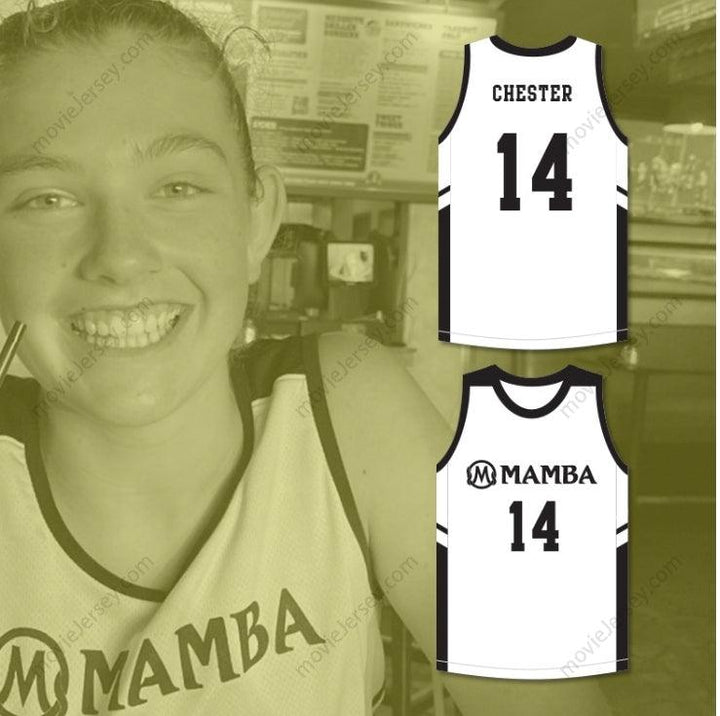 CUSTOM ANY Name Number PAYTON CHESTER 14 MAMBA BALLERS WHITE BASKETBALL JERSEY VERSION 2 Top Stitched S-6XL