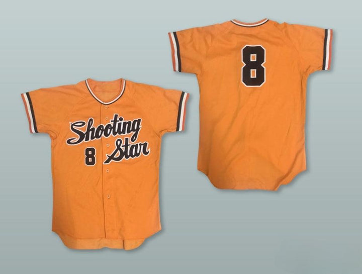 Custom Any Name Number SHOOTING STAR 8 ORANGE BASEBALL JERSEY Top Stitched S-6XL